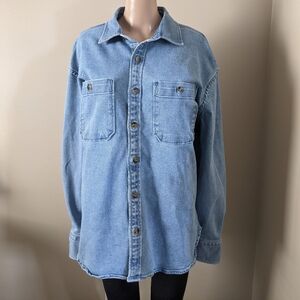 RW & Co Denim Shacket Shirt, Men's Large